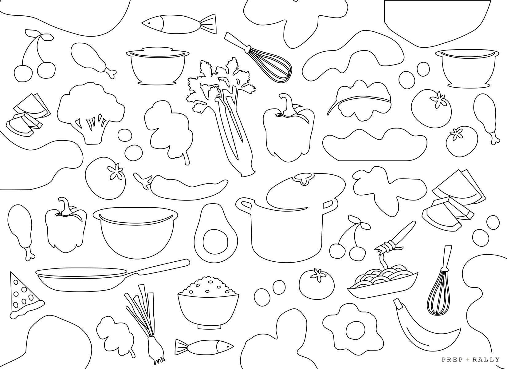 Kids prep and rally coloring pages kids printables