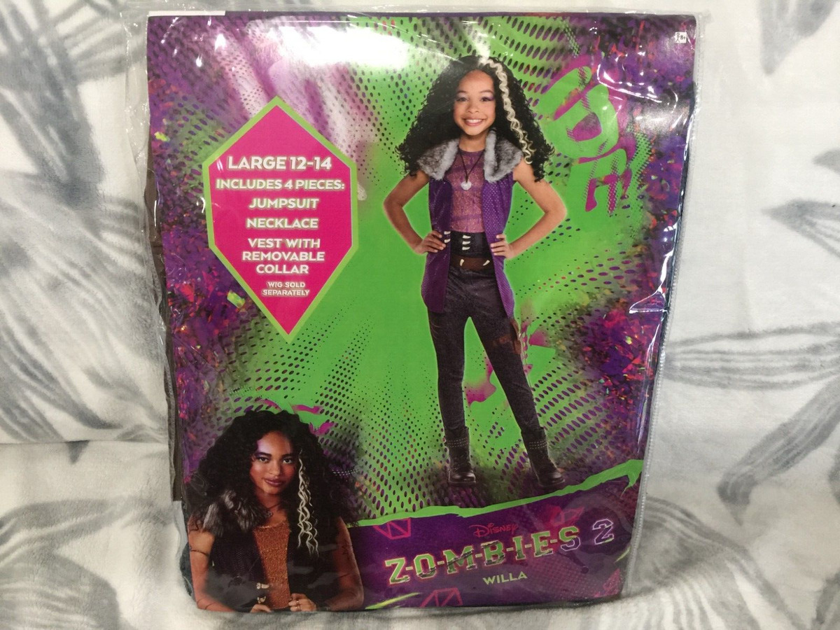 Party city willa halloween costume for girls disneys zombies large