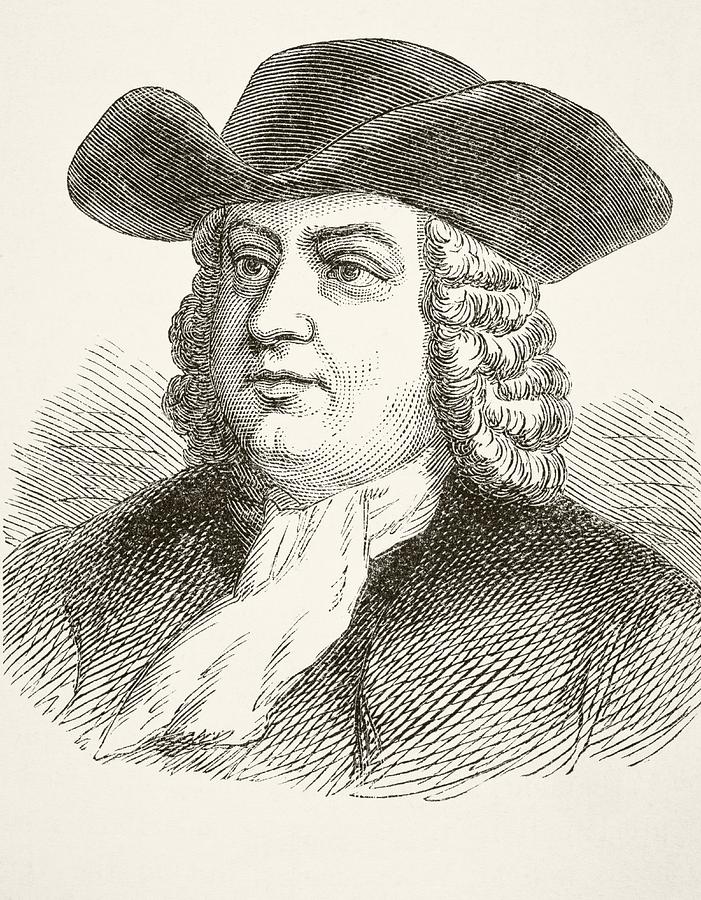 William penn to english drawing by vintage design pics