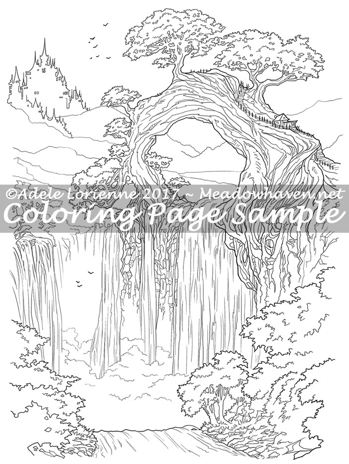Art of meadowhaven coloring page nefarine by saimain on