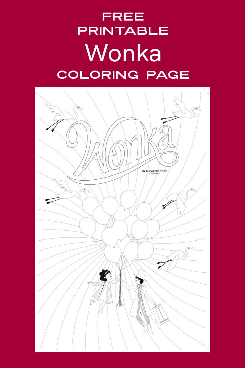 Golden ticket to fun free printable wonka coloring page