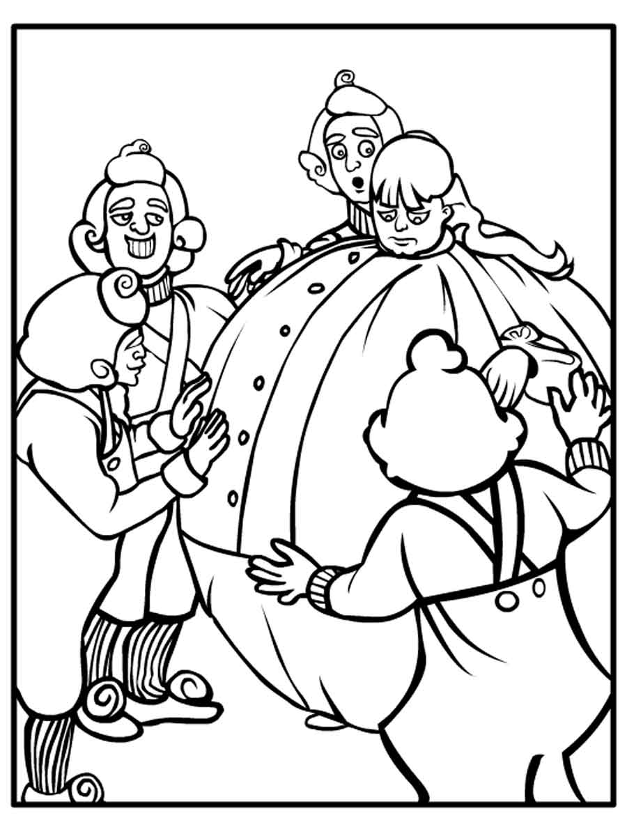Charlie and the chocolate factory coloring pages
