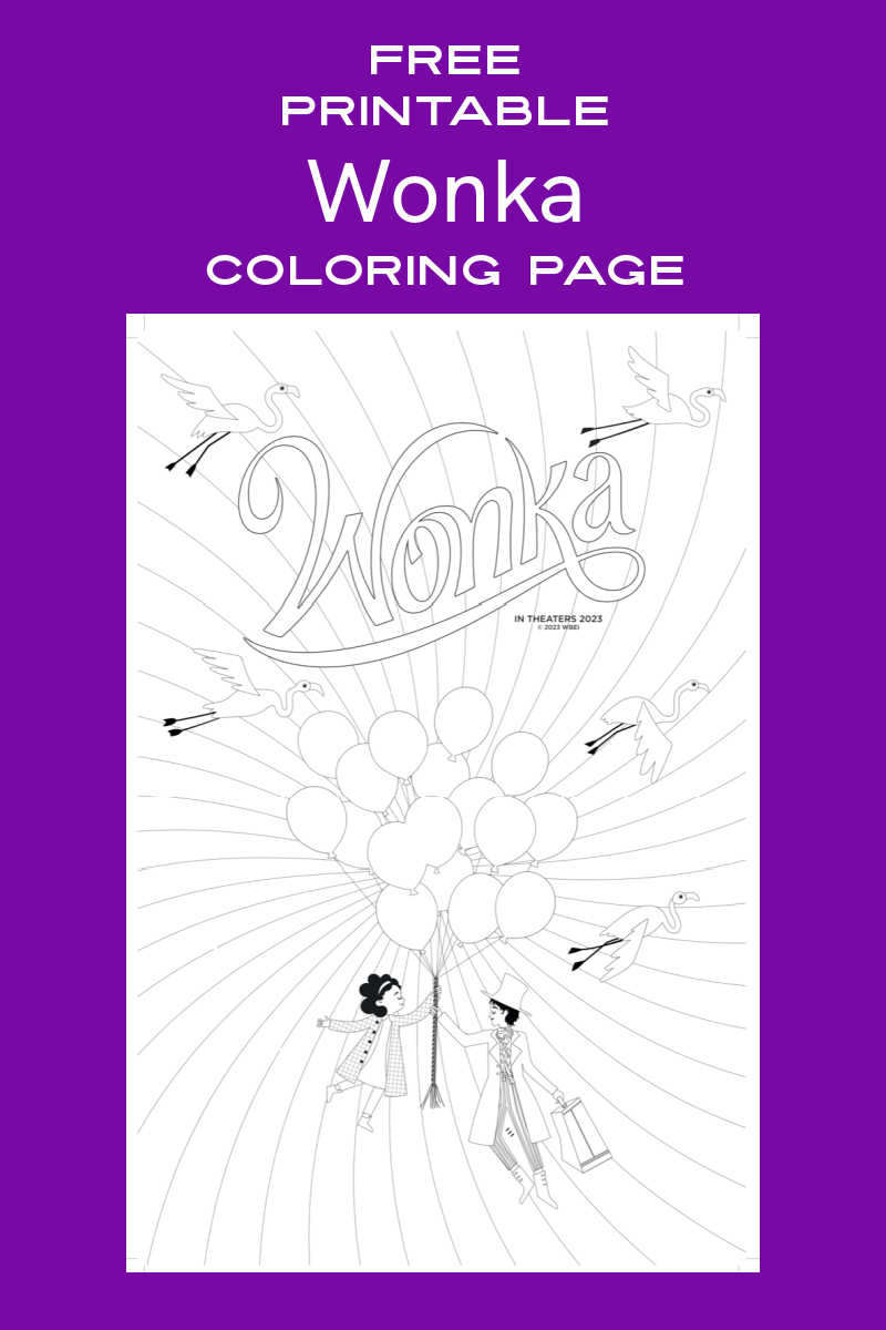 Golden ticket to fun free printable wonka coloring page