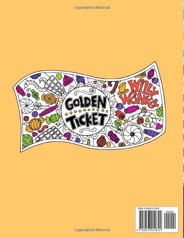 Charlie and the chocolate factory coloring book musical fantasy animation coloring book for adults kids hugle sharon books