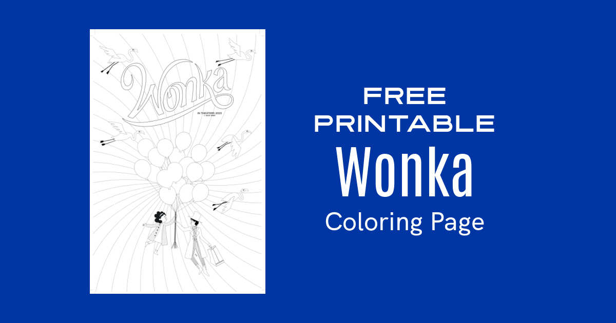 Golden ticket to fun free printable wonka coloring page