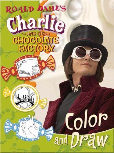 Charlie and the chocolate factory color and draw willy wonkas wonderful world coloringconnect the dot book for sale online