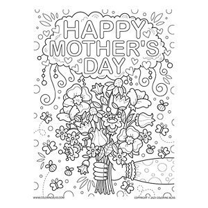 Adorable flower coloring pages â download print and color