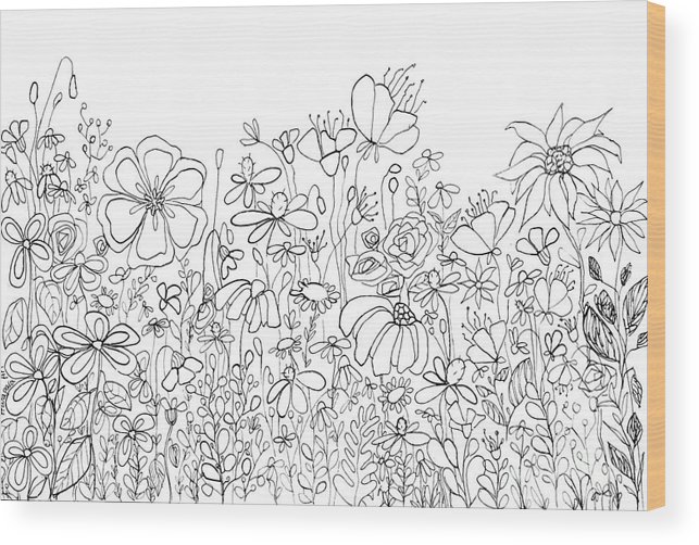 Whimsical flower garden