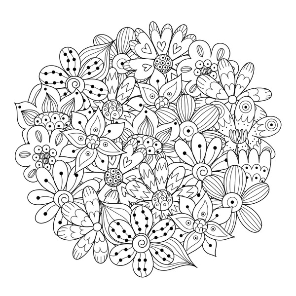 Adult colouring flowers images stock photos d objects vectors