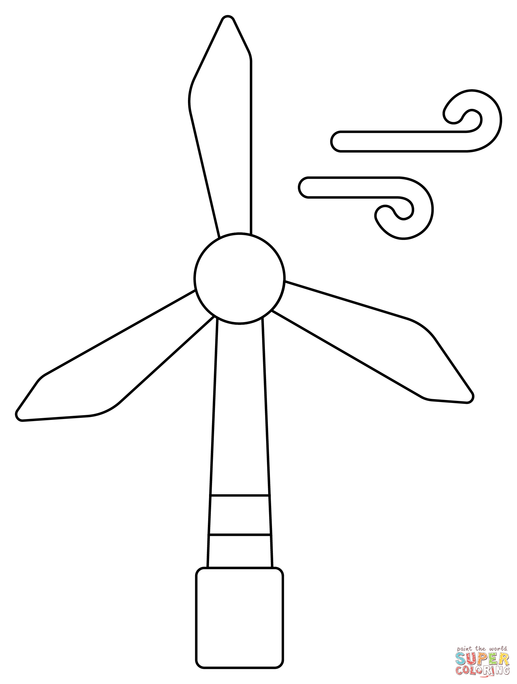 Windmill coloring page free printable coloring pages