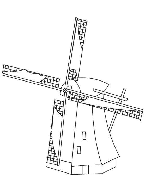 Windmill coloring page download free windmill coloring page for kids best coloring pages