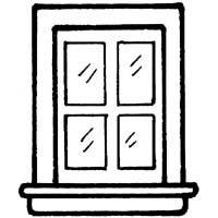 Window coloring pages