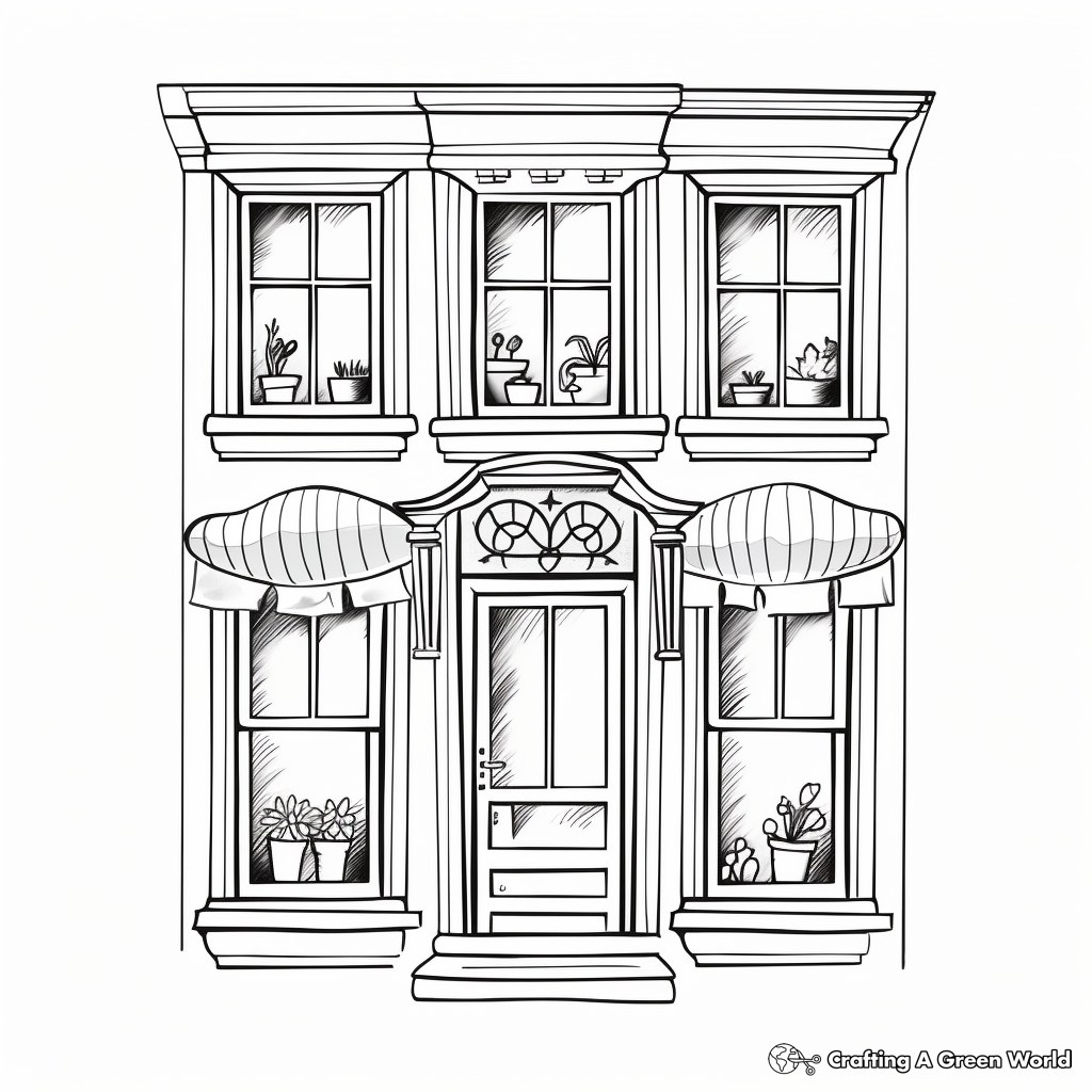 Window coloring pages