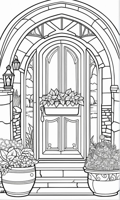 A trump simple unplicated coloring book page black and white for adult
