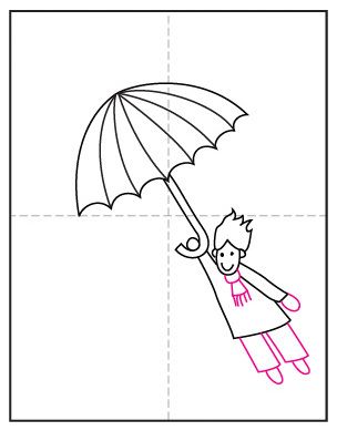 How to draw a windy day tutorial and windy day coloring page drawings kids art projects easy drawings