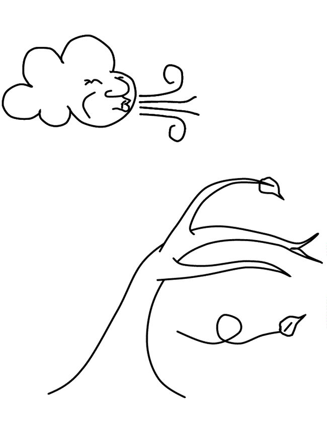 Wind coloring pages