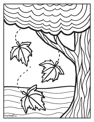 Fall coloring pages