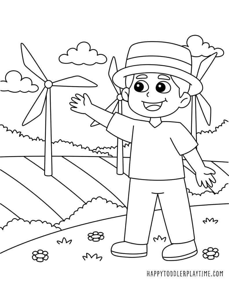 Free earth day printable coloring pages for kids