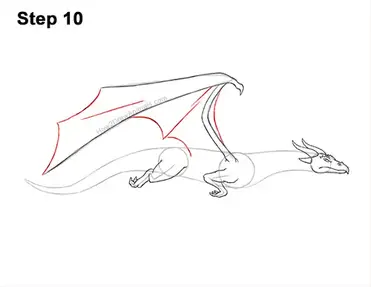 How to draw a dragon wind dragon video step