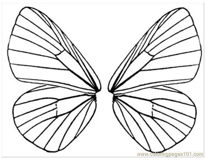 Butterfly wings coloring page