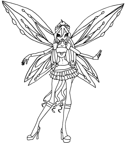 Winx club coloring pages free coloring pages