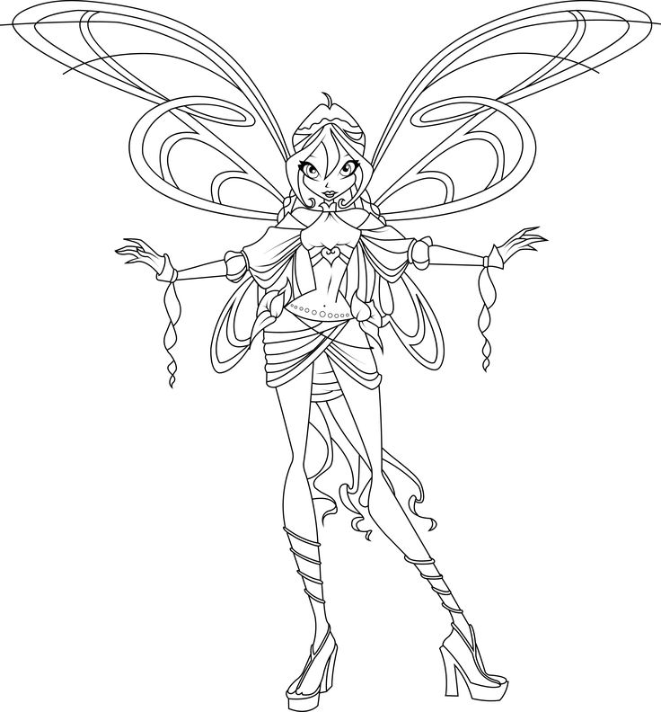 The beautiful winx club coloring pages pdf