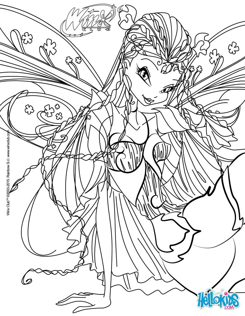 Winx club coloring pages