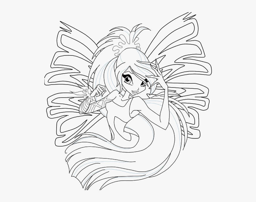 Winx club sirenix coloring pages