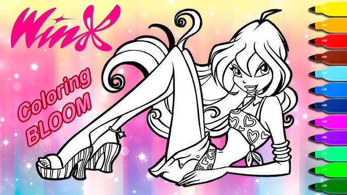 Winx club world of winx dreamix mermaid transformation coloring book evies toy house