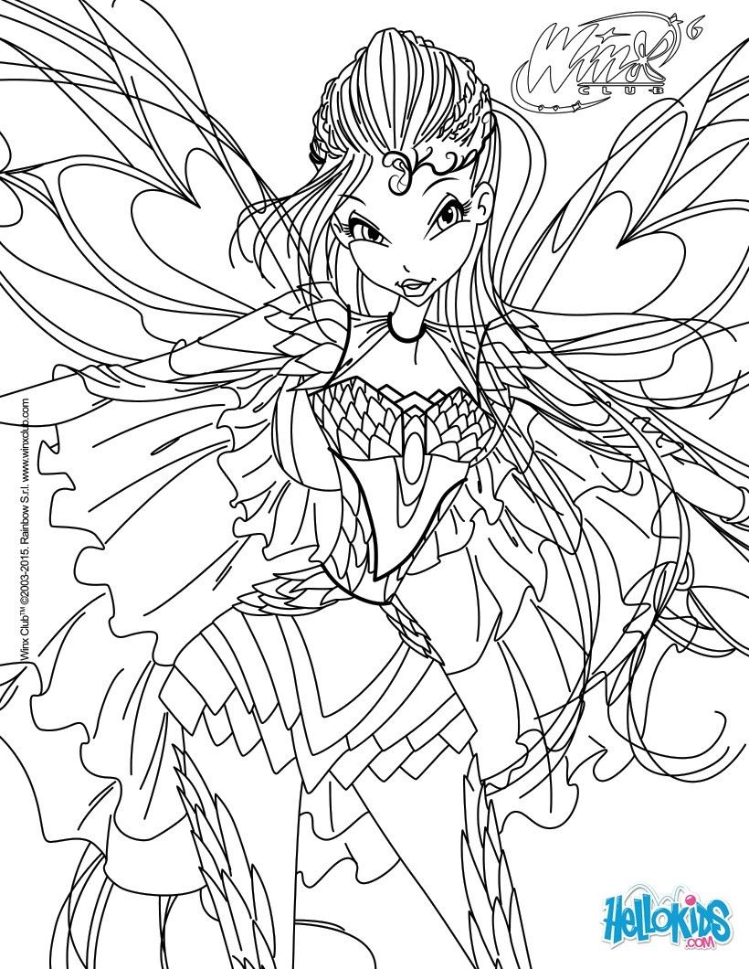 Winx club coloring pages