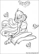 Winx club coloring pages on coloring