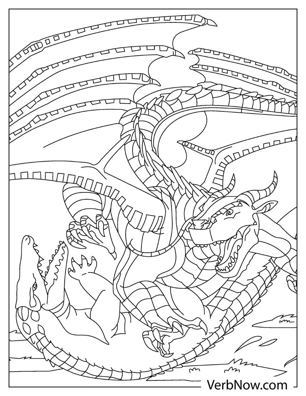 Free wings of fire coloring pages book for download printable pdf