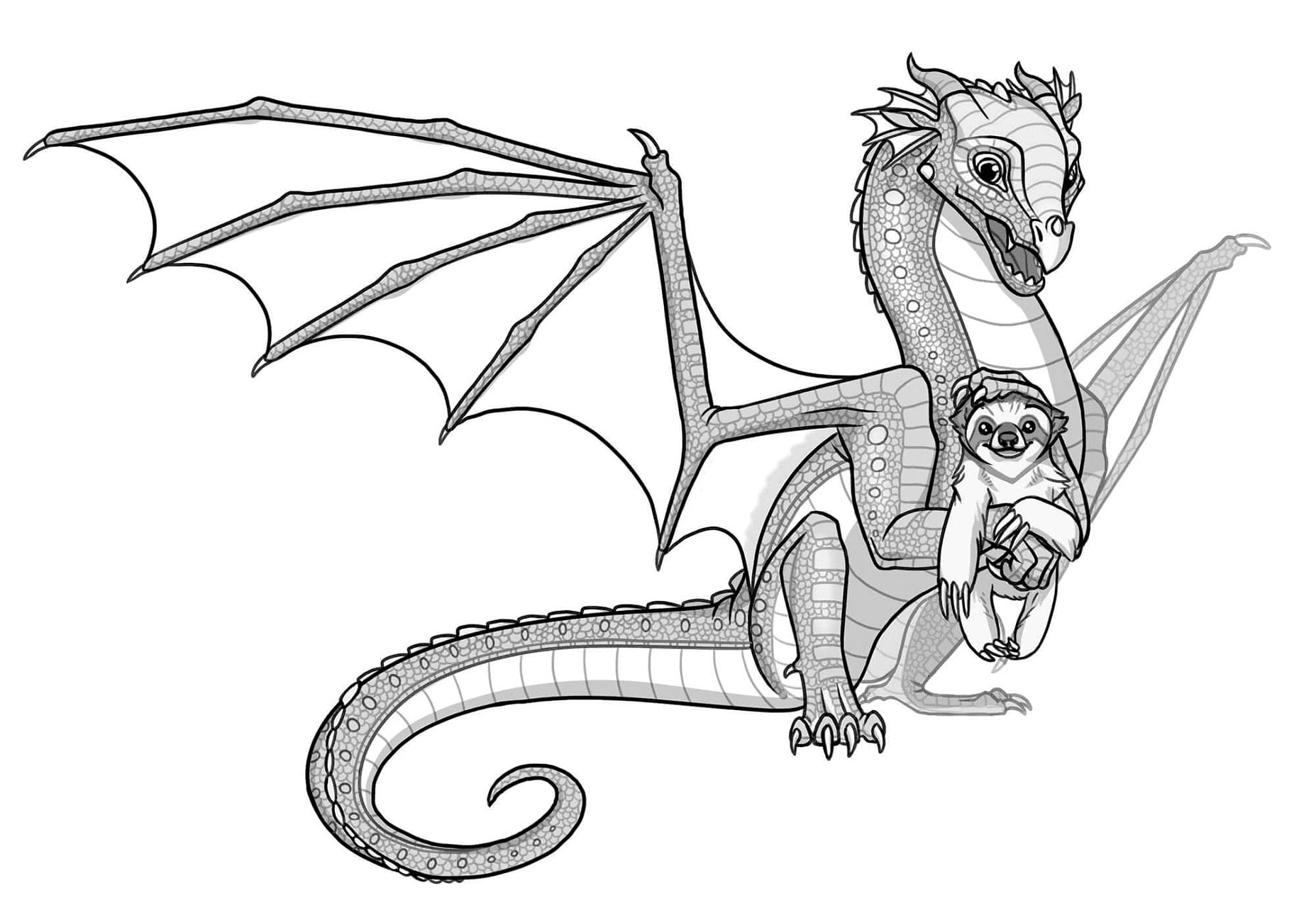 Wings of fire coloring pages