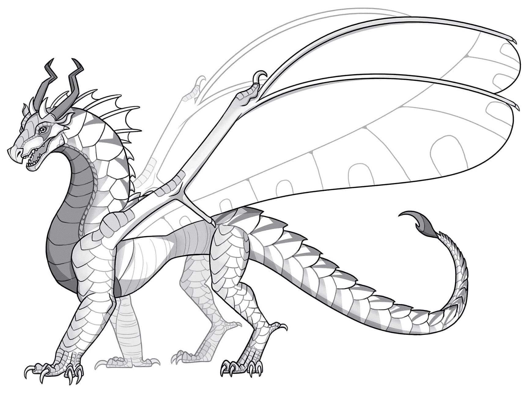 Wings of fire coloring pages