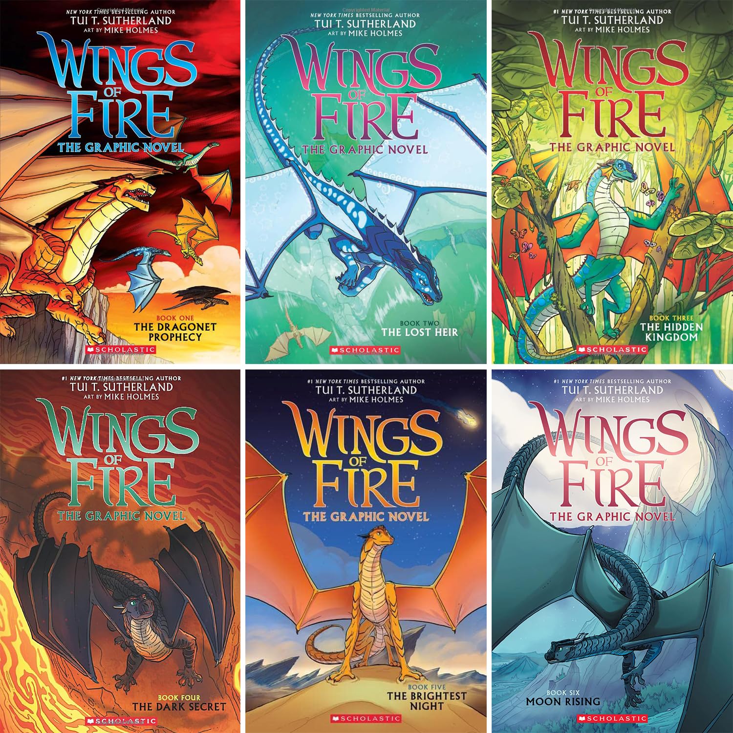 Wings of fire graphic novels books llection set books