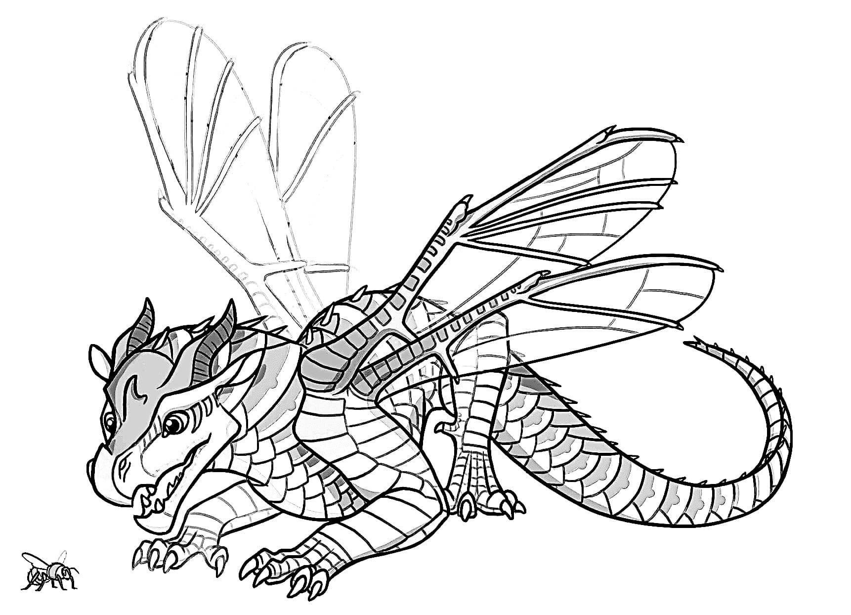 Wings of fire coloring pages
