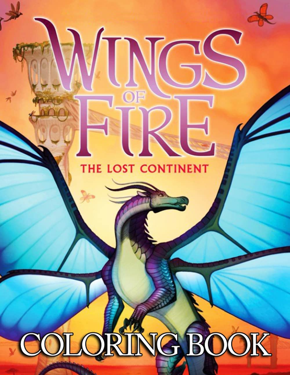 Wings of fire coloring book an awesome dragons colouring pages for kids and adults to enjoy and relax with many unique wings of fire the lost continent illustrations by johnston david