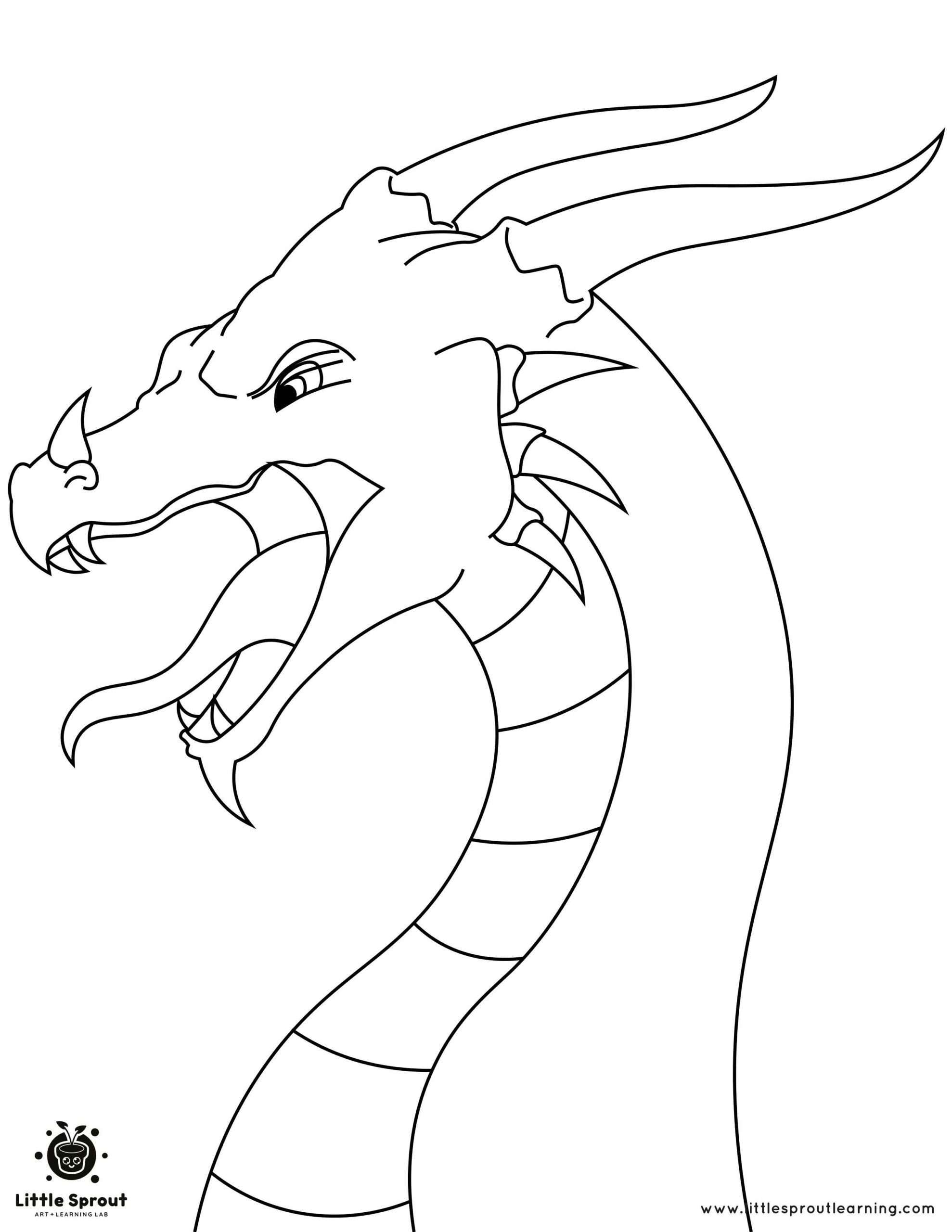 Dragon coloring pages