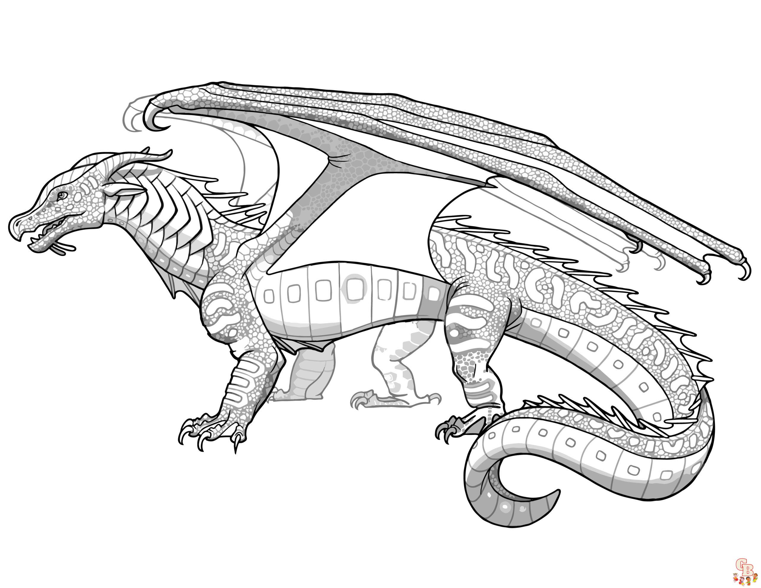Discover the magic of wings of fire coloring pages