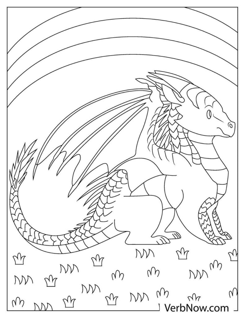 Free wings of fire coloring pages book for download printable pdf