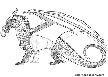 Wings of fire coloring pages