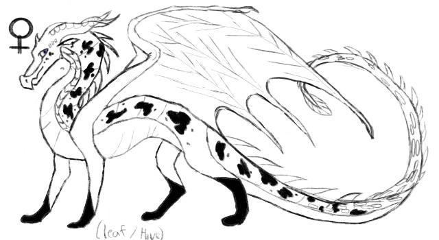 This is a leafhivewing hybrid and she is my rd digital art not only wof so i did have some inspiration form verasaii this gal doesnt have a name so i youd