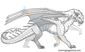 Free printable wings of fire coloring pages for kids