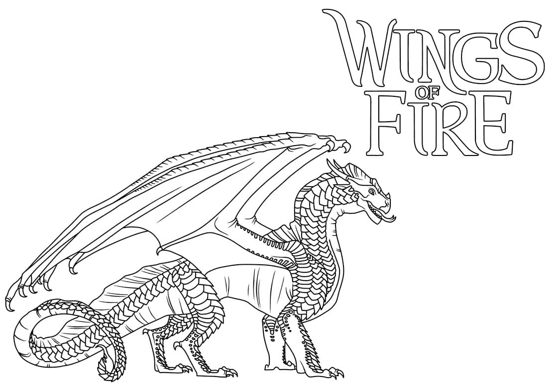 Wings of fire coloring pages