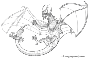 Wings of fire coloring pages