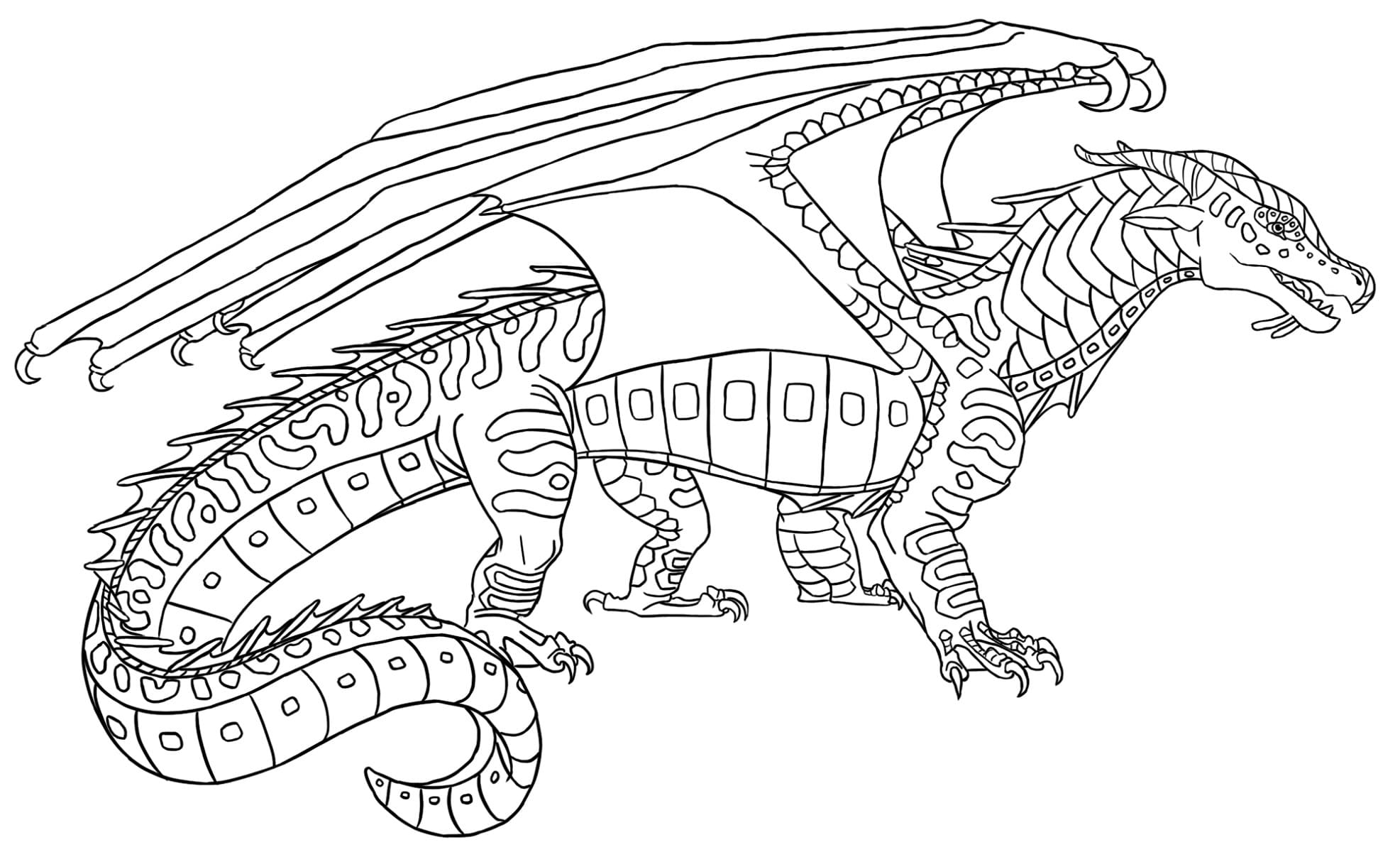 Wings of fire coloring pages pictures free printable