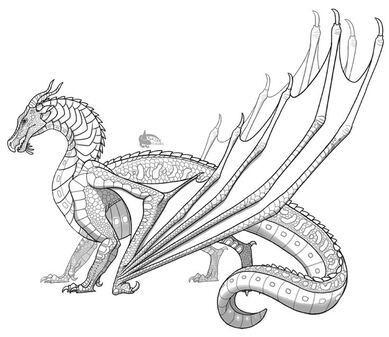 Hybrids wings of fire dragons wings of fire drawing base
