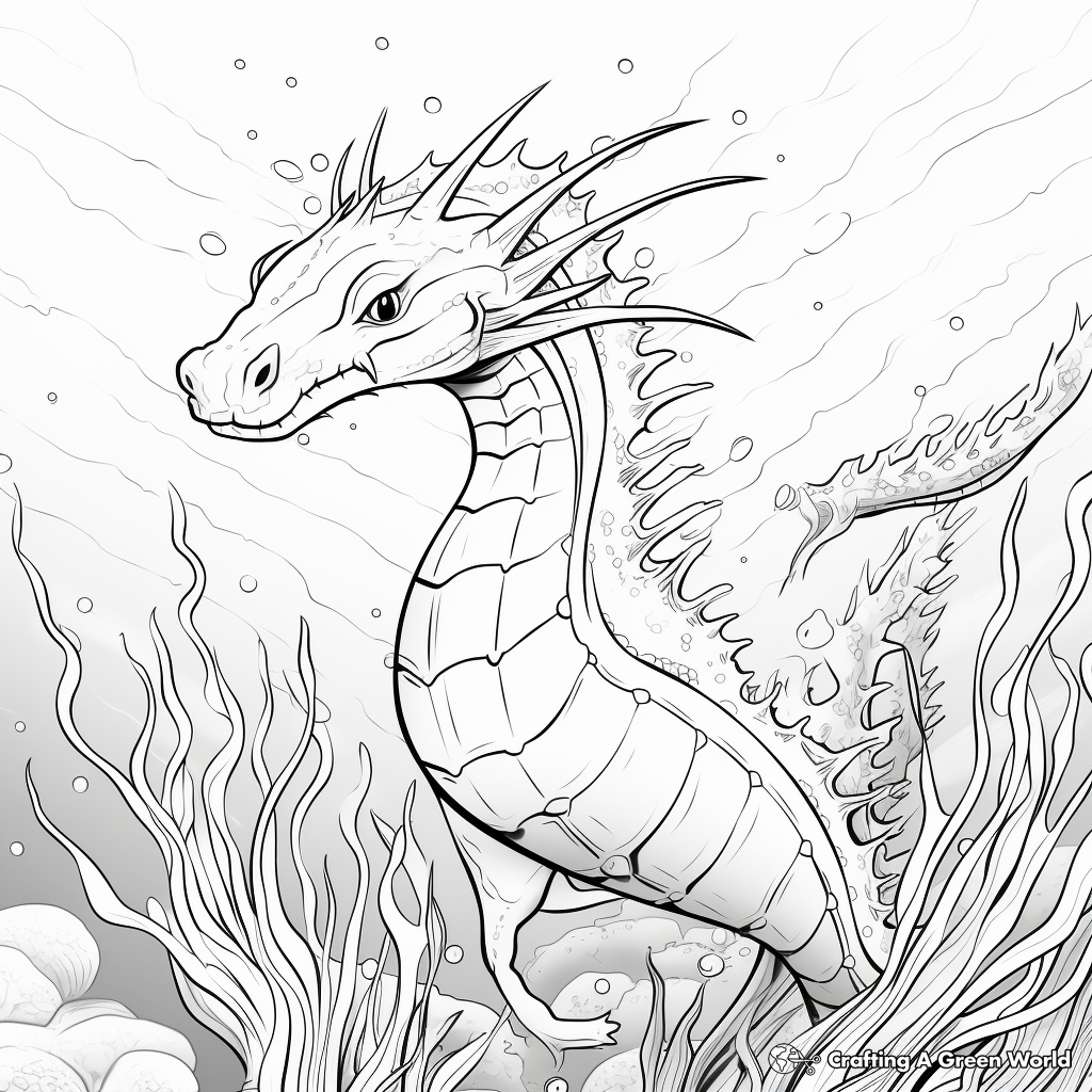 Sea dragon coloring pages