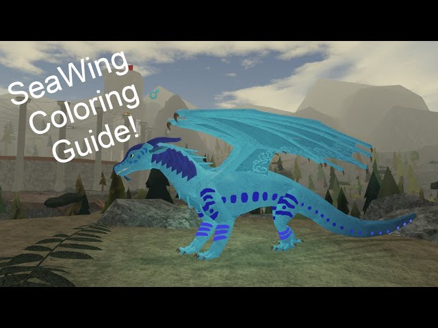 Seawing coloring guide for roblox wings of fire color options for your seawings