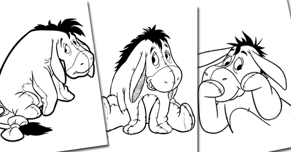 Eeyore coloring pages